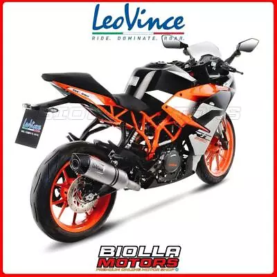 14185e Muffler Leovince Ktm Rc 390 2019 - Lv One Evo Stainless Steel Euro 4 4t K • $430.39