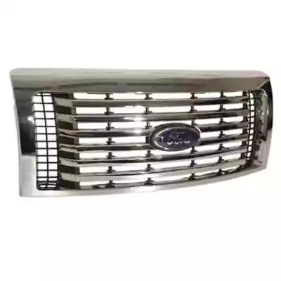 OEM 2009-14 Ford F150 Front Upper Hood Mounted Chrome 6 Bar Grill AL3Z-8200-C • $495