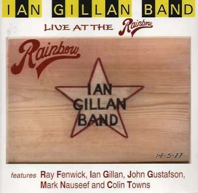 Ian Gillan Band : Live At The Rainbow CD (2019) Expertly Refurbished Product • £7.95