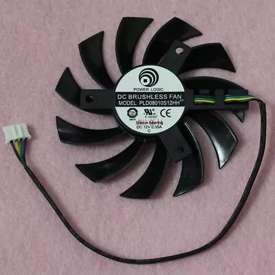 75mm MSI GTX 460 560 570 580 R6870 6950 Fan Replacement 4Pin PLD08010S12HH R83.a • $8