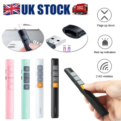 £10.72 • Buy Power Point Hyperlink Remote Wireless USB PPT Presenter Laser Pointer Clicker UK