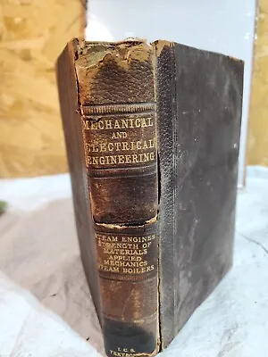 A Textbook Mechanical Electrical Engineering Steam Engines Scranton 1897 1st Ed • $149.90