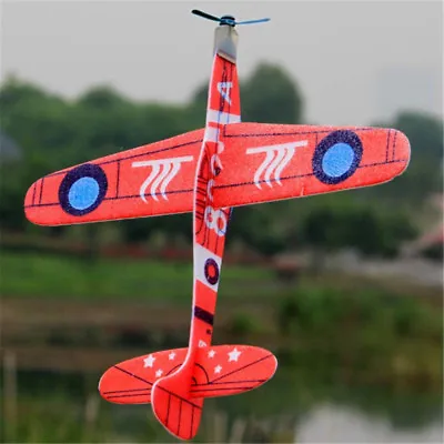 19cm Hand Throw Flying Glider Planes Foam Airplane Party Bag Fillers Kids Toy-FM • $0.95