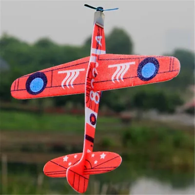 £3.65 • Buy 19cm Hand Throw Flying Glider Planes Foam Airplane Party Bag Fillers Kids Toy'$d