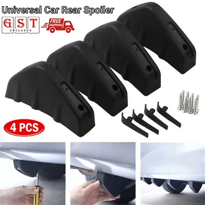 4pc Universal Car Rear Spoiler Car Rear Bumper Shark Fin Diffuser Anti-Collision • $16.25