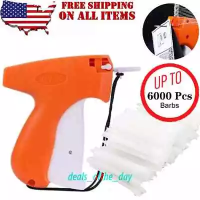 Garment CLOTHING PRICE LABEL TAGGING TAG TAGGER GUN WITH 6000 BARBS 1 Needle • $5.49