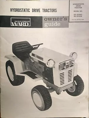 Montgomery Ward Hydro 16 Garden Tractor Mower & Tiller Owner & Parts (4 Manuals • $139.95