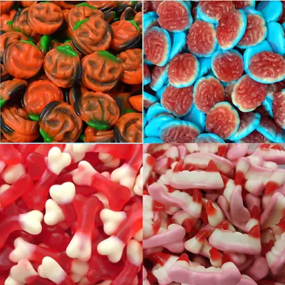 Halloween Sweets Kids Gift In Pick & Mix Bulk Cheap Cones Box Jar Bags 100g-1KG • £9.98