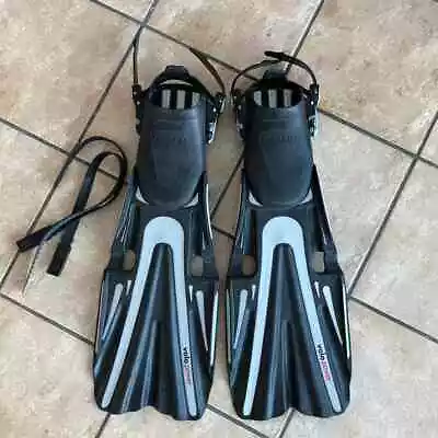 Mares Volo Open Heel Dive Power Fins Silver & Black XL • $60