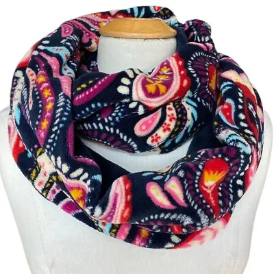 Very Bradley Painted Paisley Infinity Scarf. Fleece Very Warm. Never Worn.  • $12