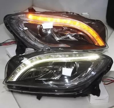 LED Front Lamps For Benz 2013-2015 Year W164 ML350 LED Head Lights Black • $989.99