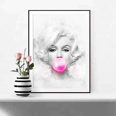 Marilyn Bubble Fashion Print Poster Wall Art Home Decor Bedroom Make Up 204 • £5.99