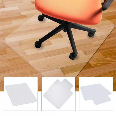 Office Chair Mat PC Under Desk Pad Protector ForHardwood Floor Rolling Chair Mat • £14.95