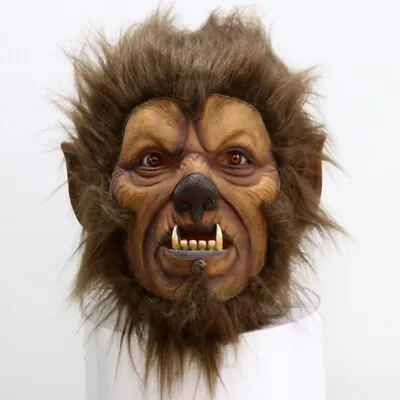 £24.23 • Buy Horror Scary Beast Werewolf Mask Demon Halloween Moonnight Wolf Cosplay Costume