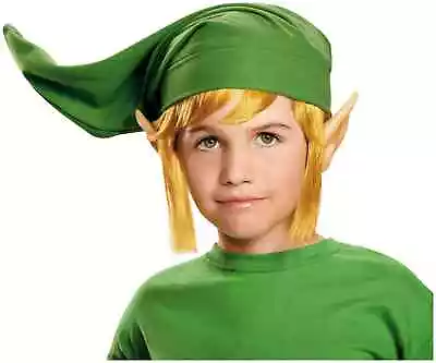 Link Deluxe Legend Of Zelda Video Game Boys Costume Hat Wig Ears Accessory Kit • $47.95