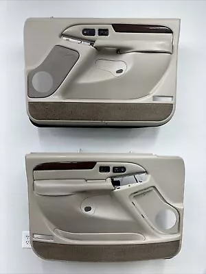 99-02 Cadillac Escalade Chevy GMC Set Of Front Power Door Panels OEM Shale • $209.99