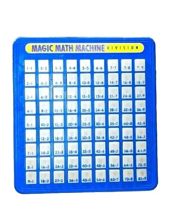 Magic Math Machine Division Educational Learning Toy Facts Practice VTG 90s • $18.99