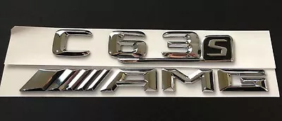 Chrome C63s AMG Sticker Decal Emblem Badge For Mercedes Benz C63 W204 W205 • $31.96