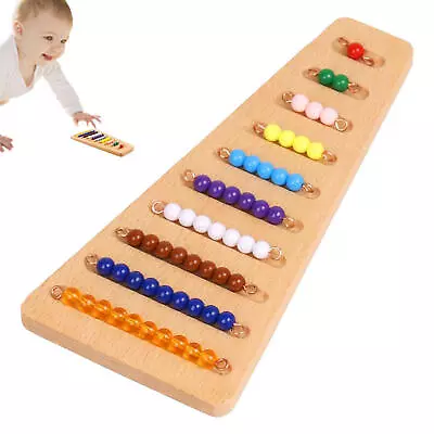 Montessori 1-20 Hanger And Color Beads Stairs Teaching Math Toys Digital Numbers • $14.89