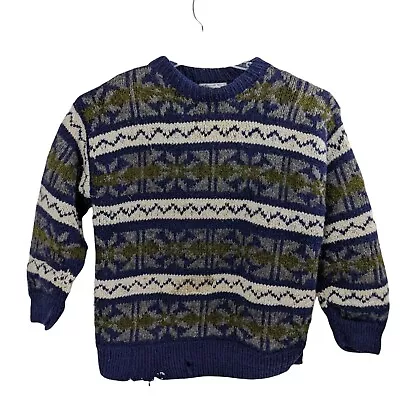 Men's Handmade Large Pull Over Sweater D229 • $6