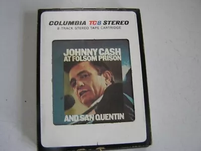 Johnny Cash 8-Track Tape At Folsom Prison And San Quentin • $10