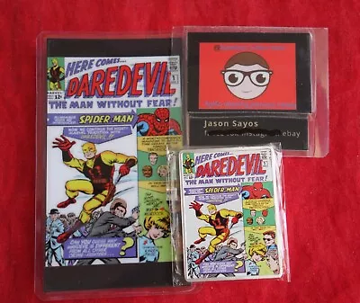 Marvel Vintage Comics #1  Daredevil  1 Troy Oz .999 Silver Art Bar With COA 250 • $54.95