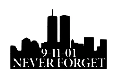 9-11 Tribute Never Forget Decal Sticker Window VINYL DECAL STICKER Car Laptop • $4