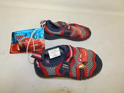 Disney Pixar Cars Youth Aqua Slip On Shoes Lightning McQueen 360 Boys Youth 5/6 • $14.99