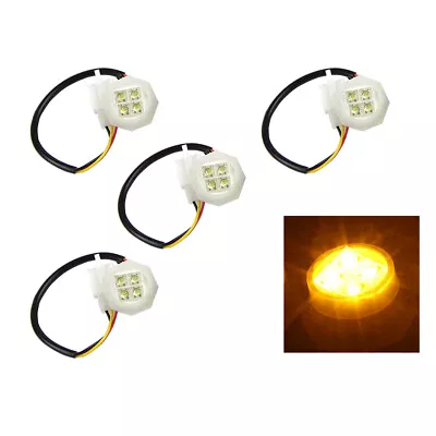 4Pcs Amber LED Hide-A-Way Strobe Lights Tube For 80W 120W 160W Replacement Bulb • $17.99