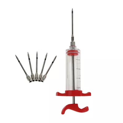 BBQ Meat Syringe Marinade Injector With Needles Turkey Syringe Sauce InjectYUUL • £4.15