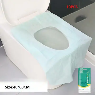 £6.18 • Buy 10 Pcs Toilet Seat Covers Disposable Travel Accessories Extra Large PE Film UK