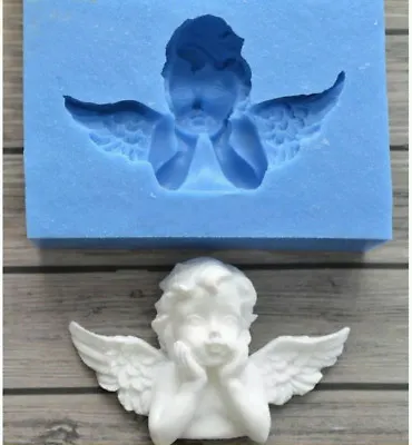 £2.99 • Buy Silicone Angel Baby Fondant Mould Cake Wings Decorating Baking Wedding Mold DIY