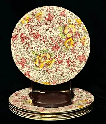 FOUR 6.75  Royal Winton Dorset Plates Flowers Floral Chintz Antique Cottagecore • $48.95
