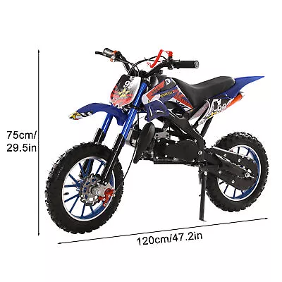 49cc 2-Stroke Kids Dirt Bike Gas Power Motocross Off Road Mini Motorcycle  • $250