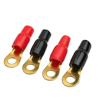 2 PAIR 4 GAUGE RING TERMINALS PAIR 4 AWG 4 Terminals 5/16 Inch - 8mm Stud • £5.49