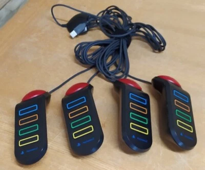 £9.99 • Buy 4 X Official Wired Buzz Pads Controllers (Buzzers) Sony PlayStation PS2 Free P&P