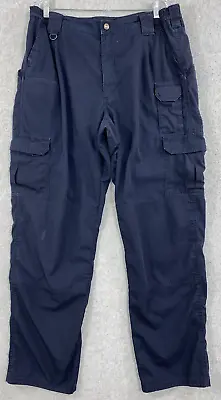 5.11 Tactical Taclite Ripstop Pants Men's 38x34 Cargo Pockets Utility Work Blue • $17.99