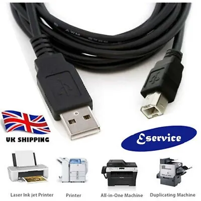 For Canon Pixma Mg3650 / Ts3350 / Ts3351 / Ts3352 Printer Usb Data Cable Lead • £3.59