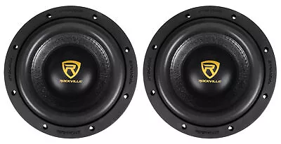 (2) Rockville W8K9D2 8  2000 Watt Car Stereo Subwoofers Dual 2-Ohm CEA Subs • $194.90