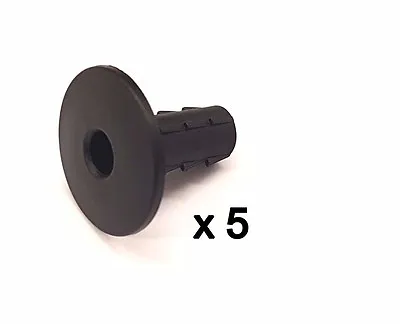 Plastic Hole Tidy Wall Grommet Cover Single Coax Aerial Cable Entry BLACK X 5 • £7.39