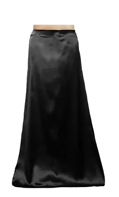 £6 • Buy Black  COLOUR SATIN SAREE PETTICOAT Under Skirt 