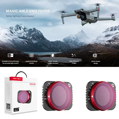 $41.44 • Buy PGYTECH 4 In 1 ND Adjustable VND Camera Lens Filter For DJI Mavic Air 2 Drone