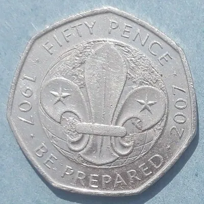 50p Coin 2007 Scouts 100th Anniversary Be Prepared  • £1.15