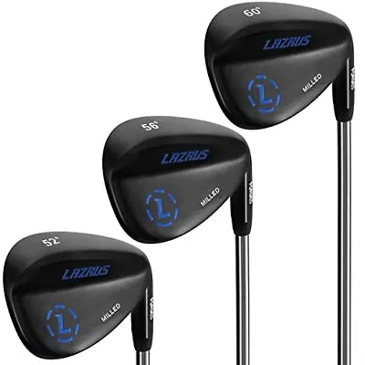 LAZRUS Premium Forged Golf Wedge Set For Men - 52 56 60 Degree Golf Wedges + Mil • $296.50