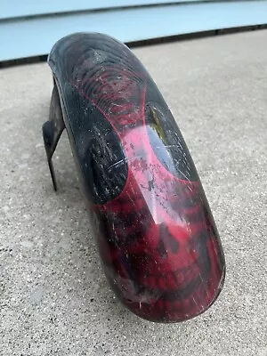 Vintage CHOPPER Motorcycle FENDER HARLEY Front Bobber Custom Ghost Flames • $40