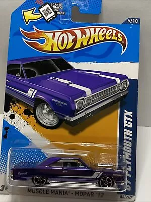 Hot Wheels 1967 Plymouth GTX 440. RareVHTF! '12 Muscle Mania - Mopar Srs #6/10 • $10