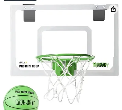 Over Door SKLZ Pro Mini Basketball Hoop-glow In The Dark • $20