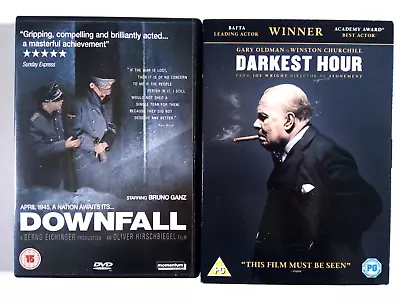 War DVD X2 - Hitler - Churchill - Darkest Hour + Downfall - Gary Oldman • £6.50