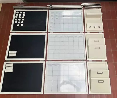 Pottery Barn Chalk White Board & File Holder Wall System • $150