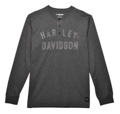 3XL Nwt GENUINE HARLEY DAVIDSON Staple Henley Long Sleeve Shirt • $52.99